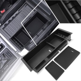 Oe Style Center Console Insert Organizer Tray,Armrest Secondary Storage Box Compatible with 15-19 Ford F150 Pickup