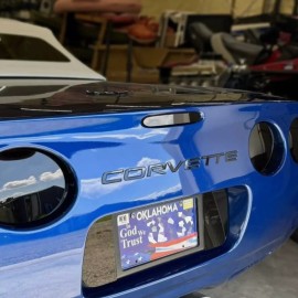Advanced Trims for C5 Corvette 1997–2004 Tail Light Blackout Kit Smoked Vinyl Covers 6pc Set