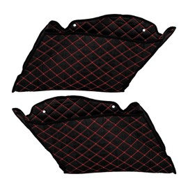 HDBUBALUS Motorcycle Saddlebag Liner Side Box Bag Luggage Liner Storage Tool Bag Liner for 4'' Saddlebags for Harley Touring 2014-2023 Red Thread