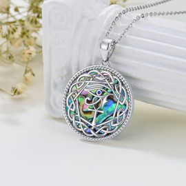 PELOVNY Christmas Gifts Ankh Necklace 925 Sterling Silver Eye of Horus Necklace Evil Eye Pendant Necklace Jewelry Gift for Women Girlfriend Boyfriend