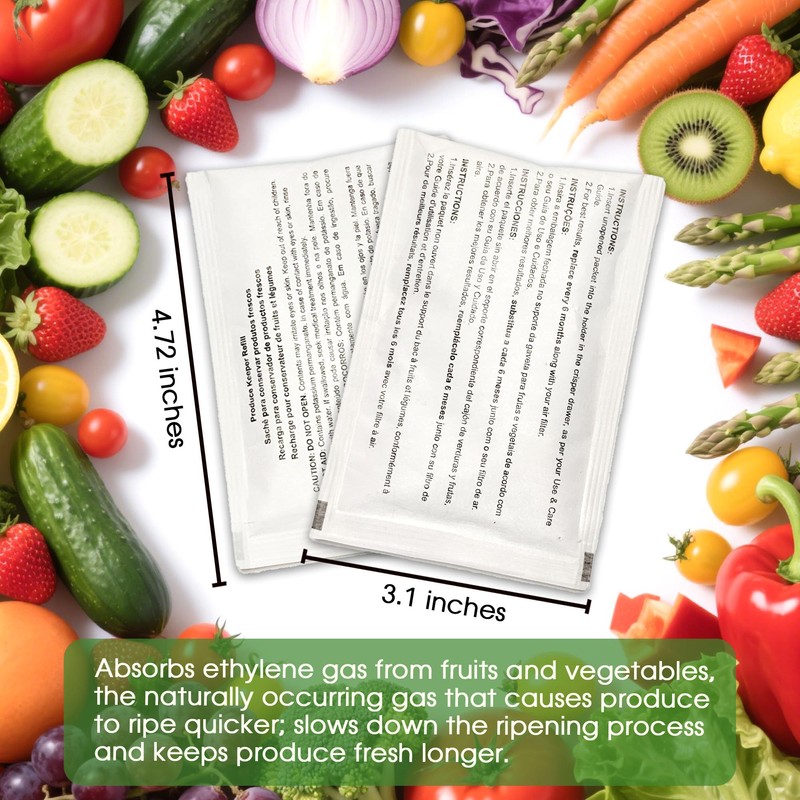 xcivi 5-Pack Produce Saver Refills Compatible with Frigidaire Pure Air