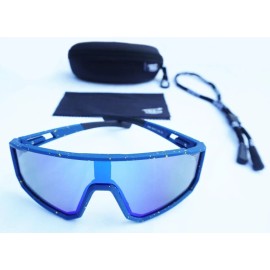 Velos™ Sports Sunglasses  Baseball Cycling Polarized Mirror Lenses Blue/blue
