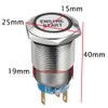 ESUPPORT 12V Car Vehicle Blue LED Light Headlight Push Button