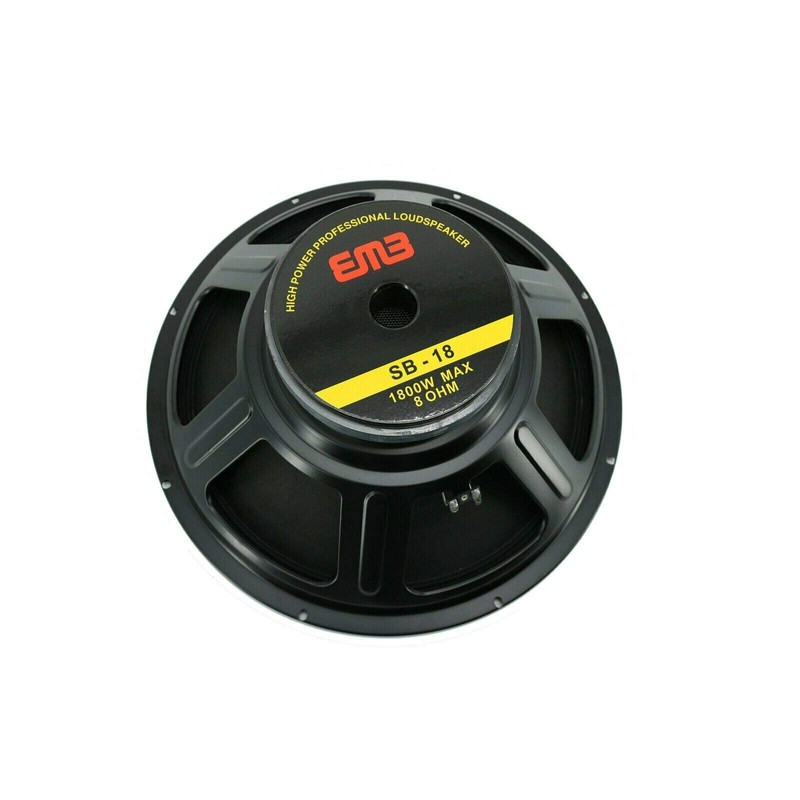 EMB Professional SB-18 1800 Watts Raw DJ Replacement Speaker Subwoofer