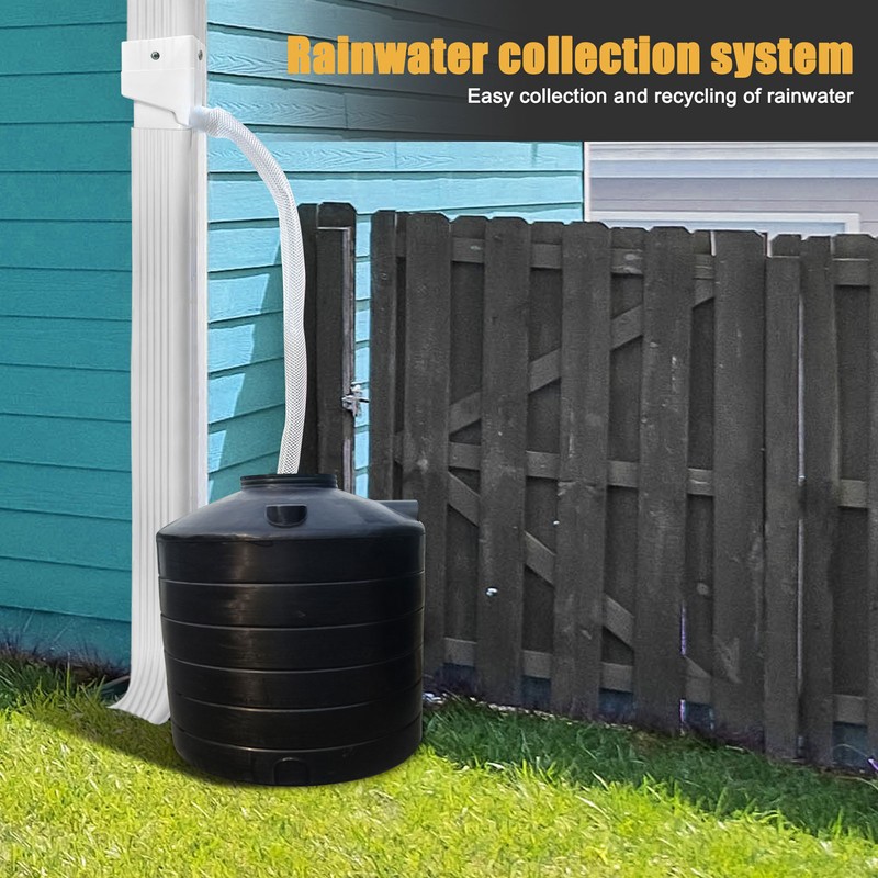 Rainwater Collection System Professional UV Resistant Downspout Diverter Kit for