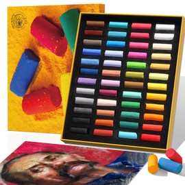 Paul Rubens Soft Pastel Set (48 Colors) - Fine Pigments with Smooth Strokes & Strong Coloring Power - Vibrant Chalk Pastels for Drawing, Blending & Layering - Ideal for Beginners, Students & Artists