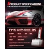 Torchbeam D1S HID Bulbs, 6000K Cool White, 150% Lighting Distance,