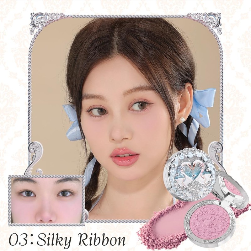 Flower knows Swan Ballet Series Blush Compact (03Silky Ribbon)