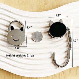 KSMD Purse Hooks for Table and Bars,Portable Purse Hanger Organizers Hooks Handbag Holder Pocketbook Holder Bag Storage for Desk Bag Hook,Foldable Folding Table Hook Hanger