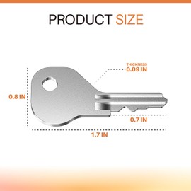 4 Pack 62462 Magna Latch Replacement Keys for Yard, Garden, and Pool Gate Safety Latches Compatible with D&D MagnaLatch Series 2 (Old Style) & LokkLatch Downward-Facing Keyhole