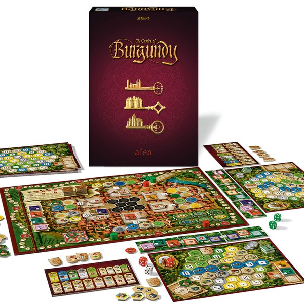 Ravensburger Castles of Burgundy Strategy Game for Ages 12 & Up - 20th Anniversary Alea - Trade. Build. Rule The Realm!, Model:26925