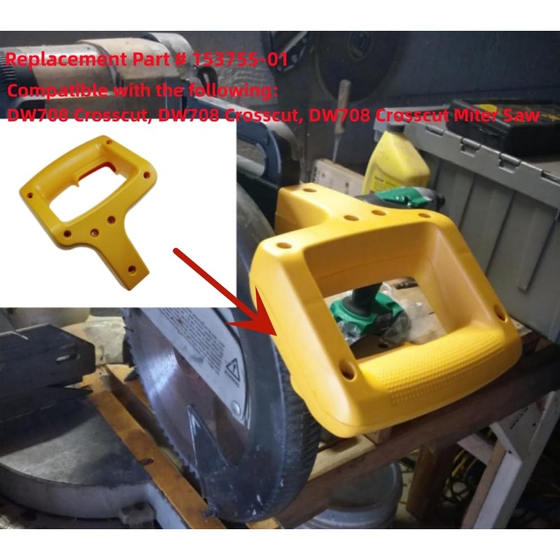 Miter Saw Clamshell Handle 153755-01 compatible DW708 DW708-BR DW708-B2 Miter