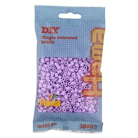 Hama Beads Bag | Approx. 1000 Midi Fuse Beads | Mosaic Decoration Arts & Craft for Creative Children Ages 5+ | Pastel Lilac