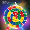 Dart Board for Kids LED Lighting Foldable Flannel Dart Board
