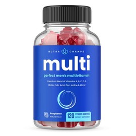 NutraChamps 남성용 종합 비타민 젤리 비타민 A, B, C, D, E, 비오틴, 엽산 NutraChamps Men's Multivitamin Gummies Vitamin A, B, C, D, E, Biotin, Folic Acid