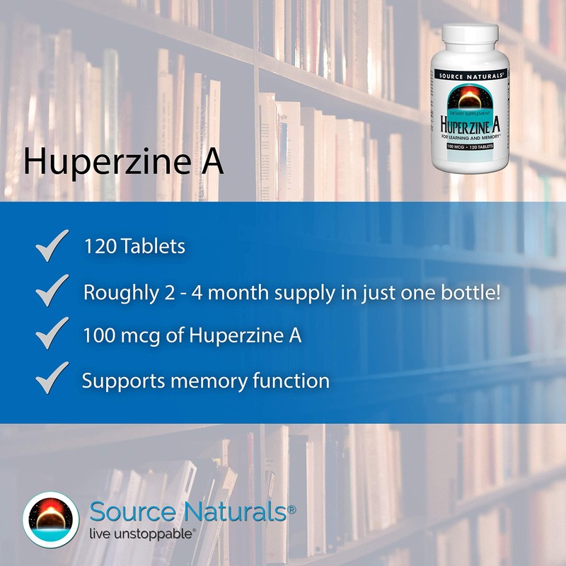 Source Naturals Huperzine A, for Learning and Memory*, 100mcg -