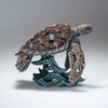 Enesco Edge Sculpture Sea Turtle on Wave Miniature Figurine, 4.73
