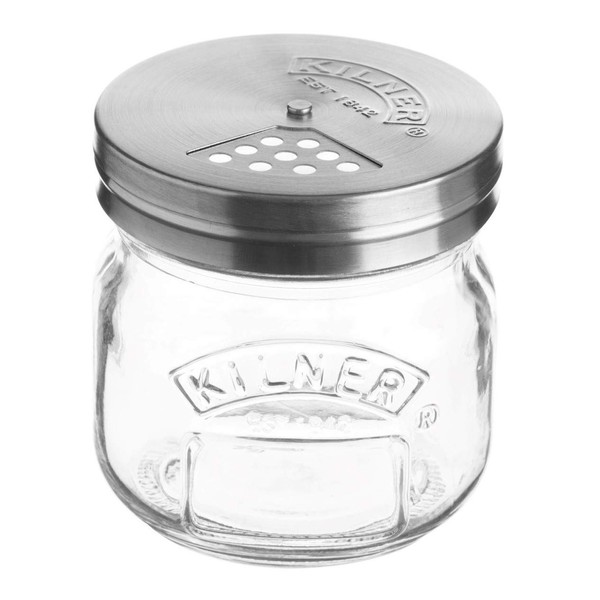 Kilner 0.25 Litre Glass Storage Jar with Adjustable Shaker Lid