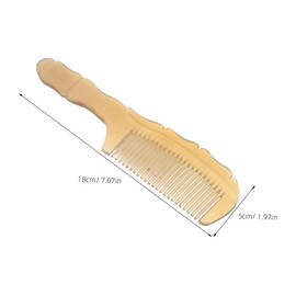 TOVINANNA Natural Ox Horn Hair Comb Large for Women Static Static Reducing Detangling Comb with Ergonomic Grip for Comfortable Scalp Care and Quick Hair Smoothing at Home