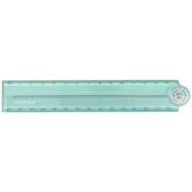 MOTion 209819 Slim Folding Ruler with Protractor, 11.8 inches (30 cm) New School
