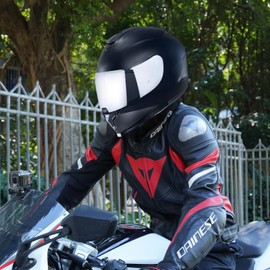 C70 Motorcycle Helmet Shield For FG-17 FG-ST IS-17 HJ20M Full Face Helmet Visor Shield Accessories (Chrome Silver)