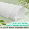 6 Pcs 14 Count White Plastic Mesh Canvas Sheets, 11x8.2