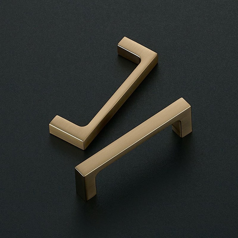 Ravinte 5 Pack Solid 3 Inch Kitchen Square Cabinet Handles
