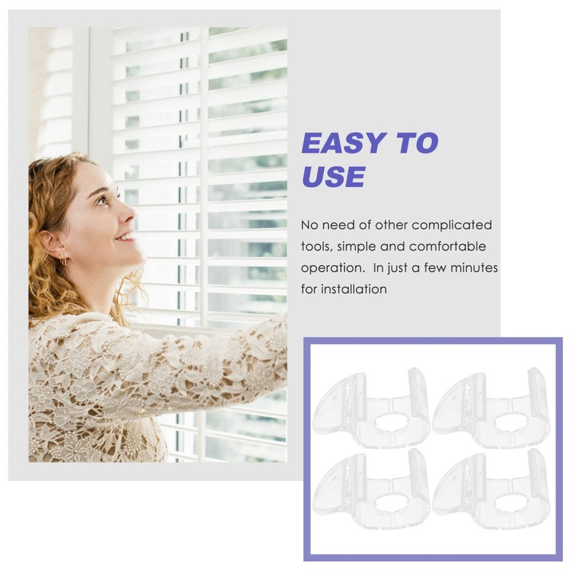 Angoily 4pcs Roller Shades Pull Down Handles Blind Lifting Grips