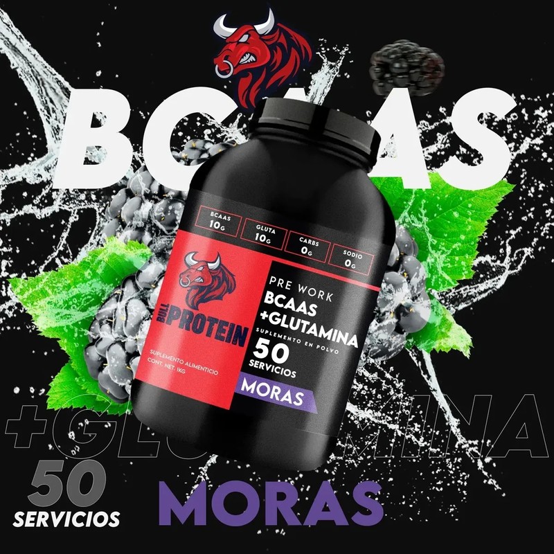 Aminoácidos Bcaas Glutamina Bull Protein Varios Sabores