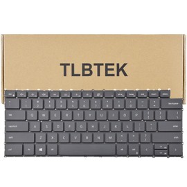 TLBTEK Backlight Keyboard Replacement Compatible with Dell XPS 15 9500 P91F 9510 9520,XPS 17 9700 P92F 9710,Precision 5550 5560 5750 5760 Series Laptop Black