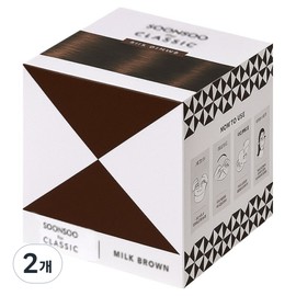 soonsoo The Classic Hair Dye, Milk Brown, 2 pieces / soonsoo 더 클래식 염모제, 밀크 브라운, 2개