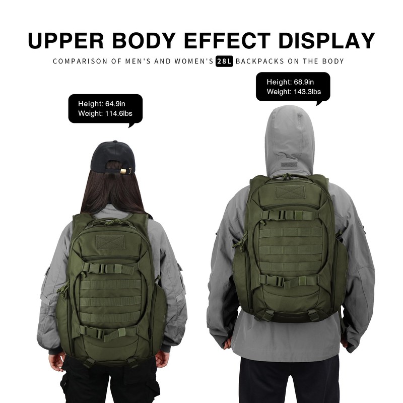 Mardingtop 28L Tactical Backpacks Practical Military Rucksack with Molle System