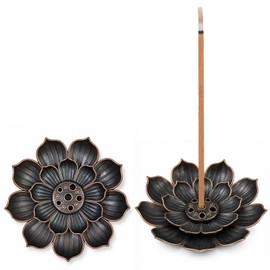 2 PCS Lotus Incense Holder, Double Layer Red Copper Incense Burner, Portable Ash Catcher, Incense Stick Holders for Home, Yoga, Meditation