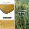 FAUENPEEY 26x12 Inch Wood Folding Grill Shelf Accessory - Solid
