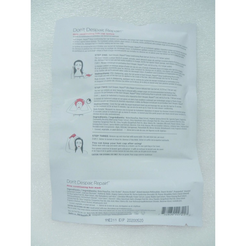 BRIOGEO DON'T DESPAIR,REPAIR DEEP CONDITIONING HAIR CAP SYSTEM 0.6 OZ