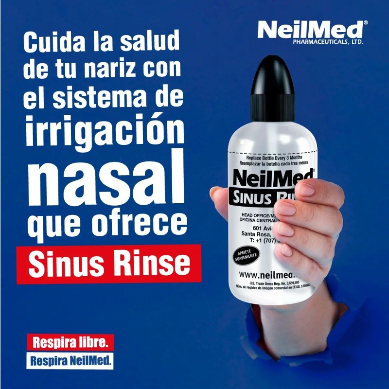 Kit Neilmed Sinus Rinse Frasco Comprimible 240ml+60 Sobres