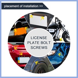 PARSLUCK 30pcs M6 Black Aluminum Alloy Hex Socket Head Motorcycle Bolts Bumper Screws Nuts Universal Replacement Stable