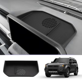 LUWU Dashboard Storage Tray Compatible with 2024 2025 Toyota Land Cruiser Prado J250 LC250 Center Console Display Box Hidden Tray Silicone Organizer Tray Behind Screen w/Hole Land Cruiser Accessories