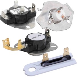 Seentech 3387134 High-Limit Thermostat & 3392519 Thermal Fuse & 3977393 Cut-Off Switch & 3977767 Cycling Thermostat – Fits for Whirlpool, Kenmore, May-tag Dryers – Replaces 3399693 PS345113 AP6008325