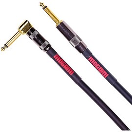 Mogami OD GTR-12R Overdrive Guitar Instrument Cable, 1/4" TS Male Plugs, Gold Contacts, Right Angle and Straight Connectors, 12 Foot