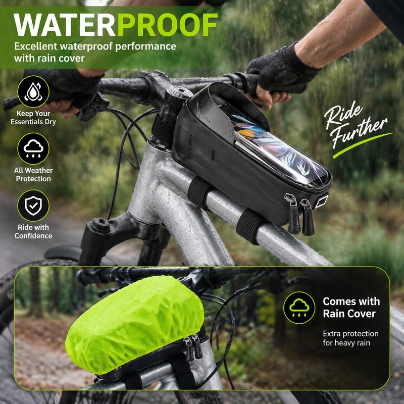 Bicycle Frame Bag for Phone & Essentials Storage – EVA