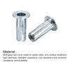 sourcing map M8 Multi-Grip Rivet Nuts, 25 Pieces, Pre-Drilled Shaft,