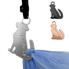 Swaggly Labrador Shaped Gray Dog Poop Bag Holder, Durable Doggy Bag Holder for Poop Bags, Convenient Dog Waste Bag Holder, Perfect Poop Bags Holder for Dogs!