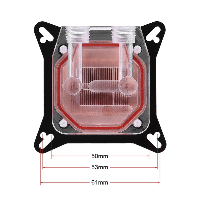 QANYEGN GPU Water Cooling Block, Water Cooling Cooler Base, Universal