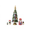 Golden Cockerel Russian Father Frost Christmas Tree Nesting Doll Penguin