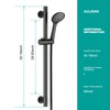 AULEEND Shower Slide Bar Handheld Shower Head with Hose, 5-Function