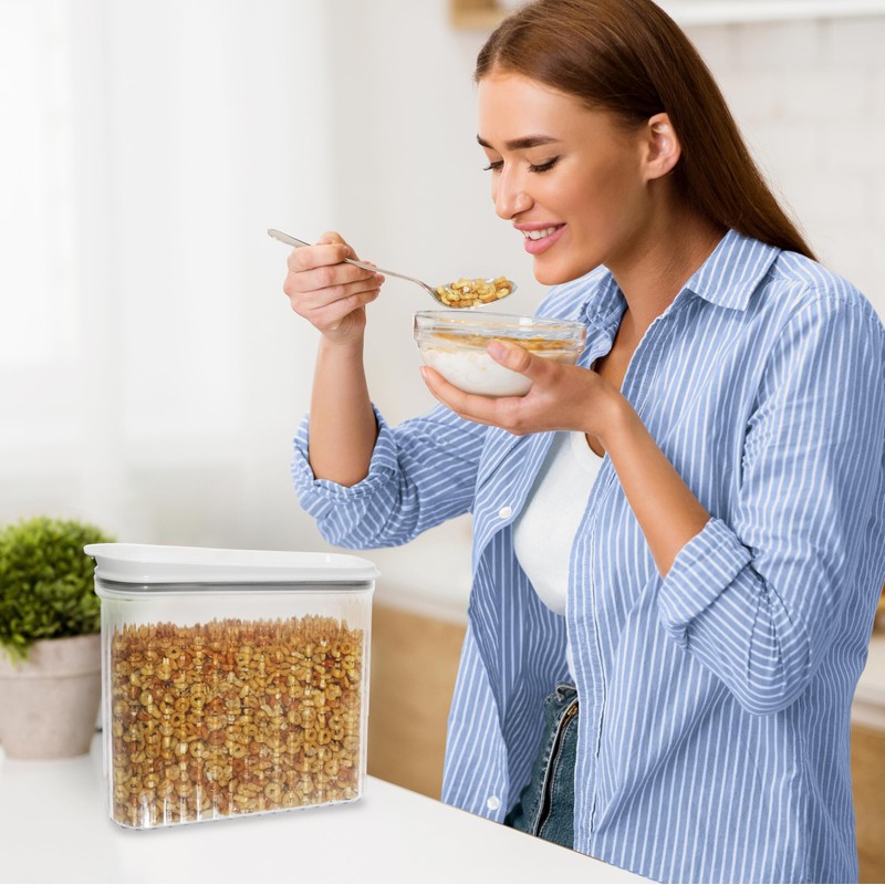 OGGI Fluted Airtight Food Storage Containers - Extra Large Cereal
