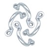 POAAOQ Replacements Trailer Tie Loop 2" I.D. Aluminum Bolt-On Lashing