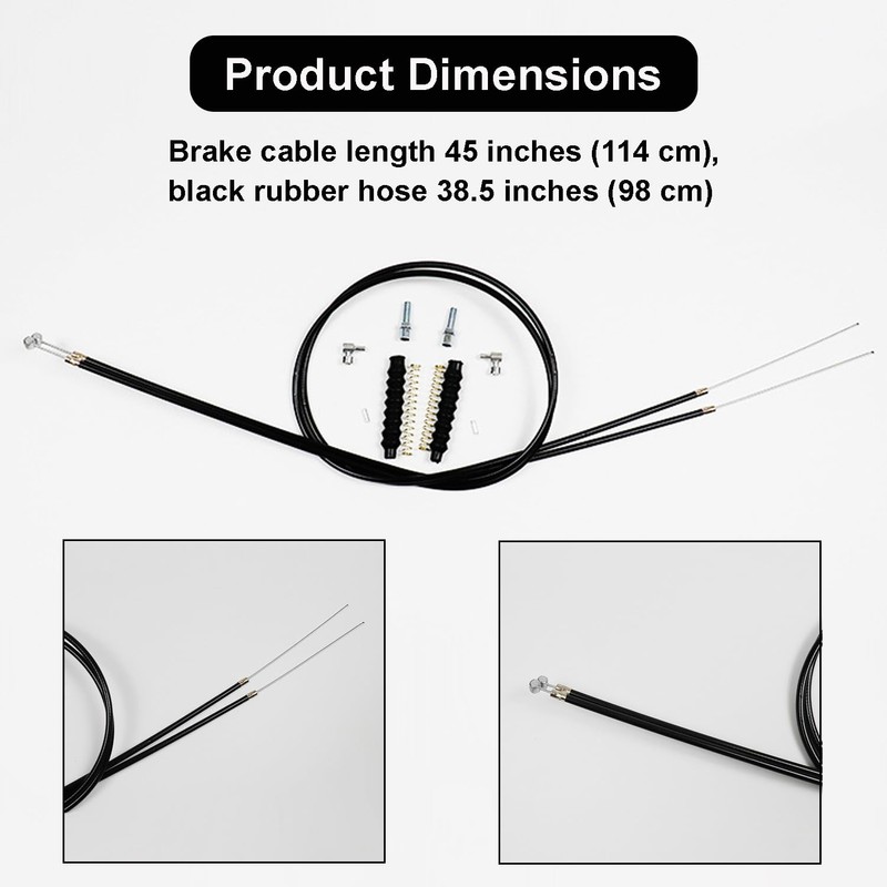14Pcs Brake Cable Drive Rollator Replacement Parts, Drive Rollator Replacement
