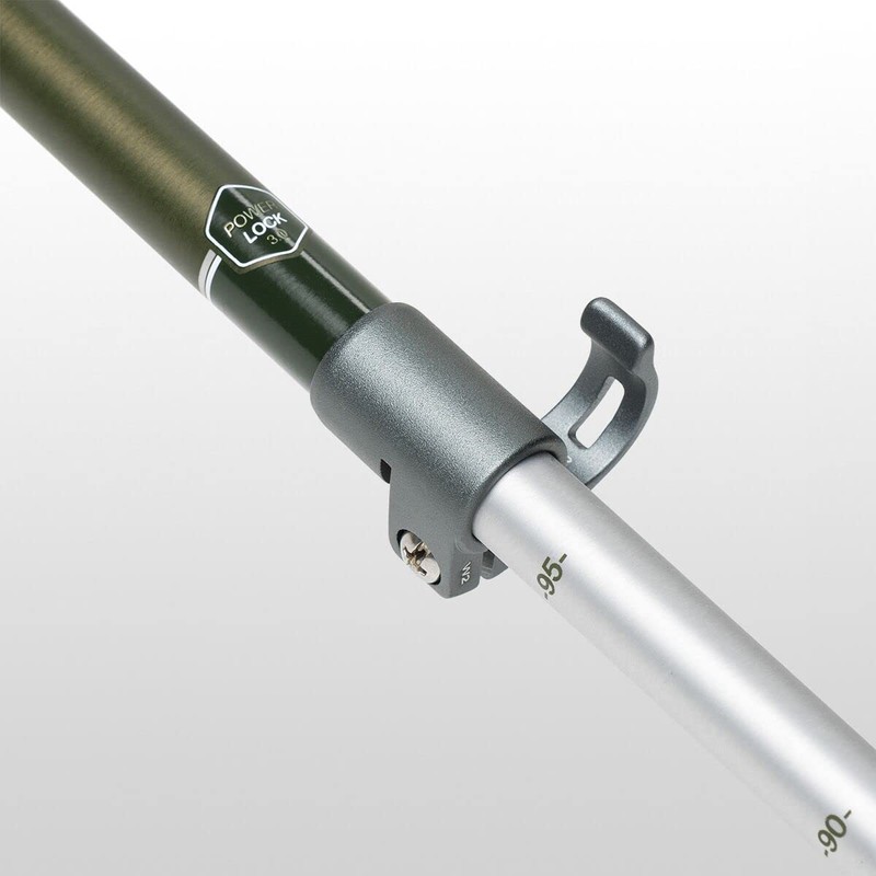 Komperdell Walker Powerlock Length: Adjustable from 85-100 cm Colour: Khaki/Silver